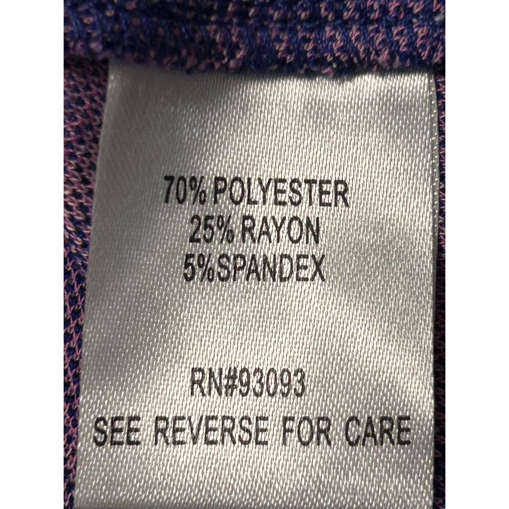 Tyler Boe Purple Geometric Square Print Bell Sleeve Ruffle Hem Shift Dress Small - Picture 8 of 9